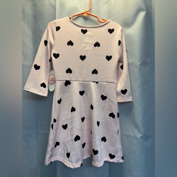 Wonder Nation Light Pink Dress with Black Hearts - Picture 6 of 6